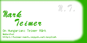 mark teimer business card
